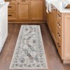 Living Room Rug Washable Rug Traditional Indoor Aesthetic Carpet Vintage Floral Distressed Floor Cover Low Pile - 2 of 4
