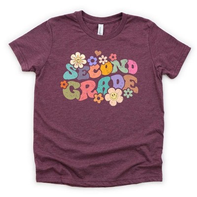 The Juniper Shop Second Grade Flowers Girls' Short Sleeve Tee