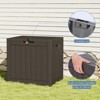 Gulches Deck Box with 31 Gallon Capacity, Weatherproof Resin Lockable Outdoor Storage for Secure Package Deliveries , Indoor Storage in Garden, Patio - 4 of 4