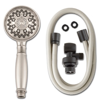 6 Mode Power Pulse Hand Held Shower Head Brushed Nickel - Waterpik