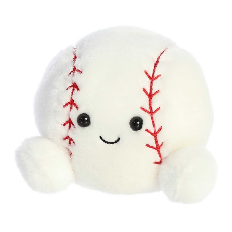 Aurora Mini Slugger Baseball Palm Pals Adorable Stuffed Animal White 4", 5 of 6