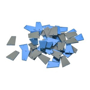 Unique Bargains Flat Back Sew on Acrylic Irregular Mirror for Evening Dresses Cloth 50 Pcs - 1 of 4