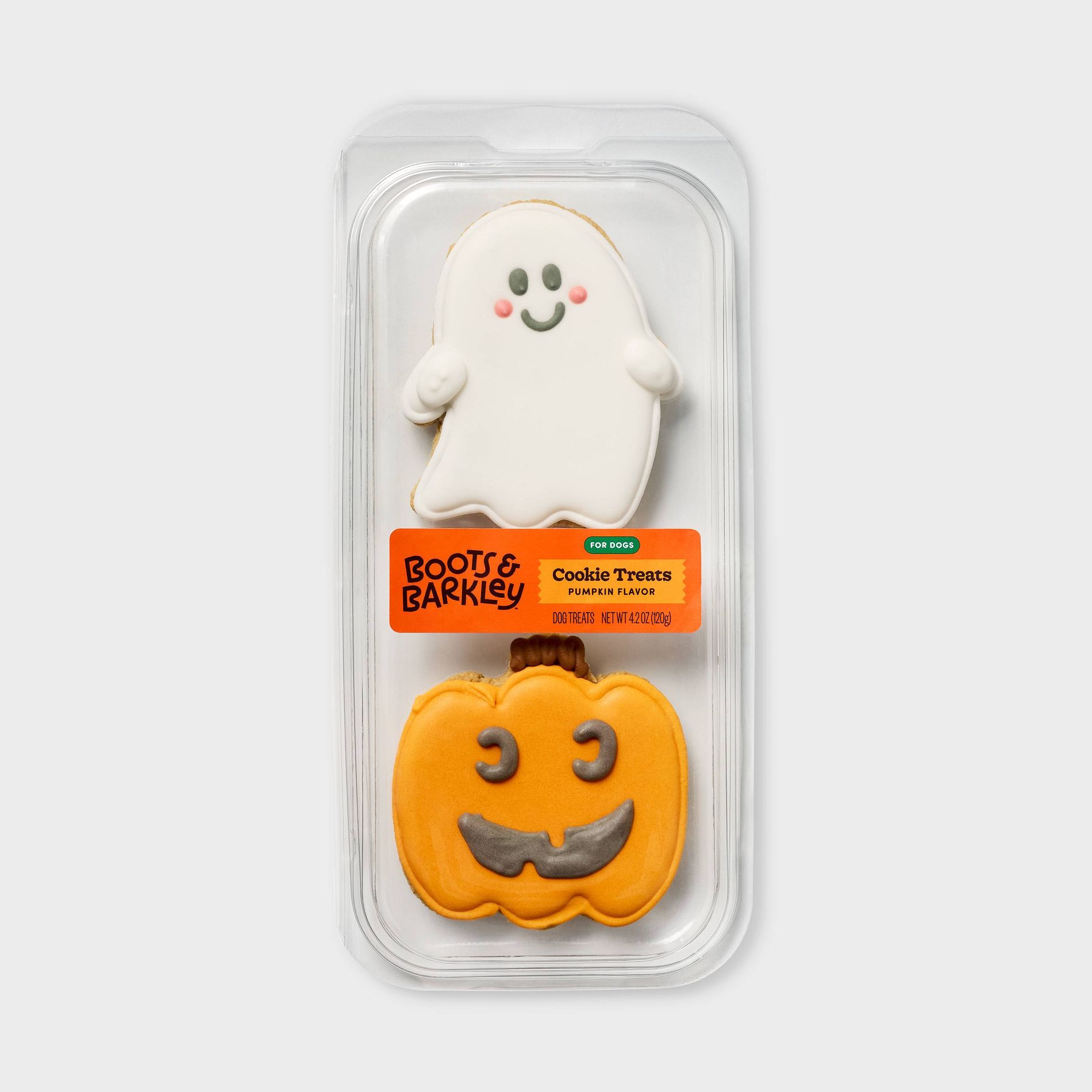 Halloween Cinnamon Flavor Hand Decorated Cookie Crunchy Dog Treat - Boots & Barkley™ 4.2oz/2ct