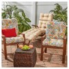 Kensington Garden 2pc 21"x21" Outdoor Seat and Back Cushion Set - 3 of 4