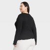 Women's Long Sleeve Crinkle T-Shirt - A New Day™ - 2 of 3