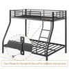 LOVMOR Full XL Over Queen  Heavy Duty Bunk Bed for Adults with Ladder and Full Length Guardrail for Adults,Teens,Kids - 4 of 4