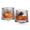 Godinger Silver 5.5 fl oz Set of 2 Revolve Spinning Double Old Fashion Glasses - 2 of 2