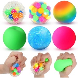 Stress Balls for Goodie Bags, Sensory Calming Toys for Anxiety Relief & Mood Venting, All-Ages Gift - 1 of 4