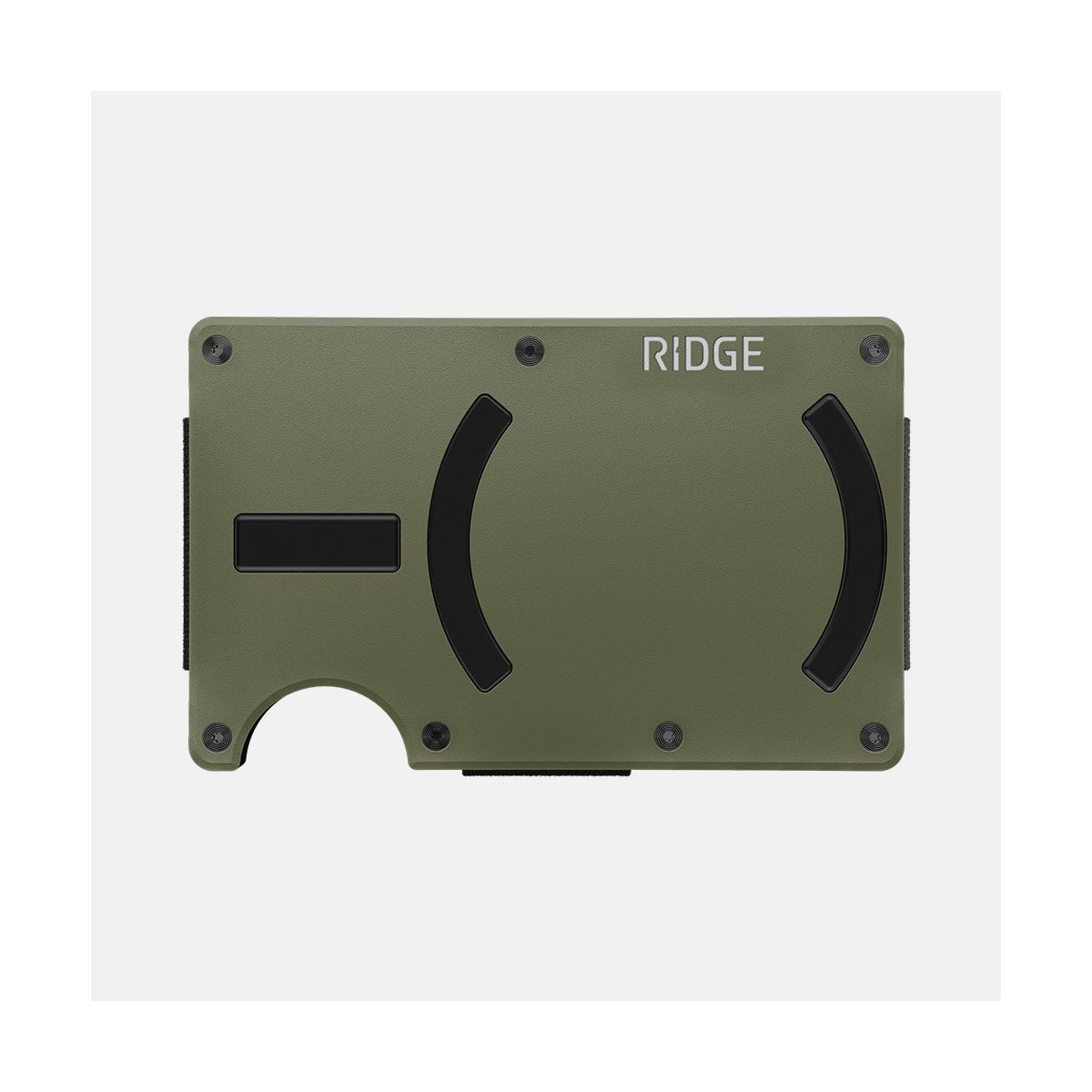 Ridge Wallet for Magsafe - Matte Olive - Cash Strap