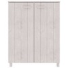 vidaXL Shoe Cabinet Honey brown Solid pine wood, MDF 33.5x15.7x42.5 in - 3 of 4