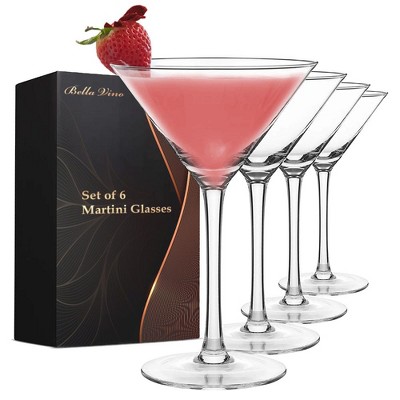 7.6oz 4pk Glass Modern Martini Glasses - Threshold™