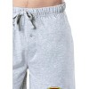 Jurassic Park Mens' Dinosaur Film Movie Park Logo Sleep Pajama Shorts Grey - 3 of 4