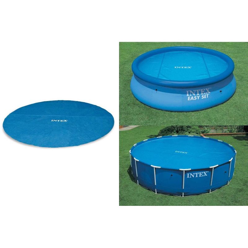 Intex 12-Foot Easy Set and Metal Frame Swimming Pool Solar Cover Tarp (2 Pack), 3 of 7