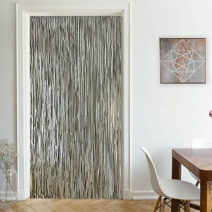 Evideco French Home Goods Braided Paper Door Curtain 94 Strands 79" H x 36" W - 1 of 4