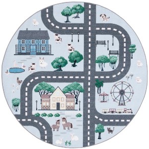 Kids Playhouse KPH235 Power Loomed Machine Washable Slip Resistant Rugs - Safavieh Kids - 1 of 4
