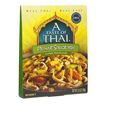A Taste of Thai Peanut Sauce Mix, 3.5 oz Box, 6 Piece by A Taste of Thai