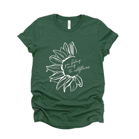 Simply Sage Market Women's You Belong Among The Wildflowers Flower Short Sleeve Graphic Tee - image 1 of 4