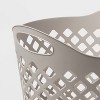 1bu Flexible Diamond Round Laundry Basket Gray - Brightroom™: Polyethylene, 35.2L Capacity, Built-In Handles, Multipurpose - 3 of 3