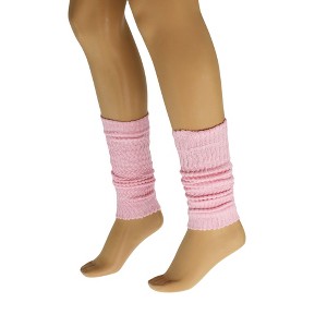 Retro-Inspired Cotton Leg Warmers for Women Soft, Stretchy, 20” Long Knit Warmers 1 Pair - 1 of 4