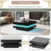 Whisen Minimalist High Gloss Coffee Table with 2 Drawers - 4 of 4