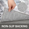 Machine Washable Vintage Printed Accent Area Rug Stain Resistant Non Slip Traditional Low Pile Floor Carpet for Living Room Bedroom Kitchen - 4 of 4