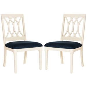 Set of 2 Dining Chairs Navy - Safavieh, Blue