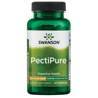 Swanson Dietary Supplements Pectipure Modified Citrus Pectin 600 mg 60 Caps.