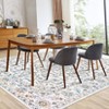COZONY Machine Washable Area Rug - Ultra-Thin Large Floral Print, Stain Resistant Non Slip Carpet for Living Room, Dining Room, Home Office - 2 of 4