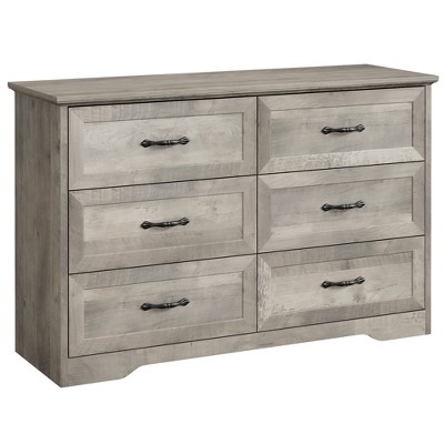 Garvee 5-Drawer Dresser Cabinet with Metal Handle and Anti-Collapse Safety Design, 47.2" Dresser Cabinet for Bedroom Entryway, Living Room, Grey