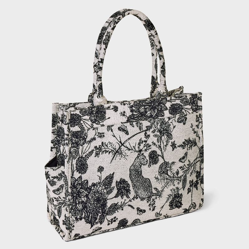 Jacquard Boxy Tote Handbag - A New Day&#8482;, 3 of 8