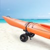 VEVOR Heavy Duty Kayak Cart, 320lbs Load Capacity, Detachable Canoe Trolley Cart with 10'' Solid Tires, Adjustable Brackets & Nonslip Support Foot - 2 of 4