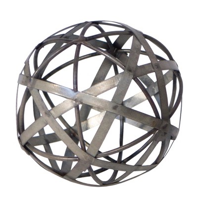 Decorative Metal Galvanized Ball (4") - VIP Home & Garden