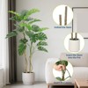 5/6ft Tall  Artificial Monstera Plant, Lifelike Fake Tropical Palm Tree, Realistic Fake Indoor Trees for Home Decor, Housewarming Gift - 4 of 4