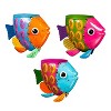 Evergreen Metal fish planter Green, Blue ,Pink - 3 of 4