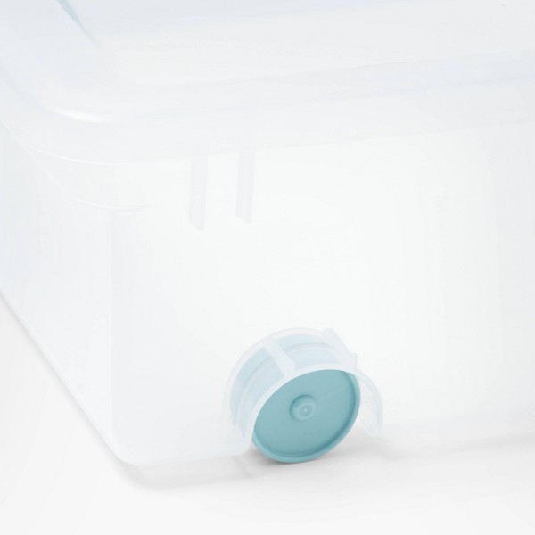 Contenedor de almacenamiento transparente de 60 cuartos para debajo de la cama con pestillos - Brightroom™ 4
