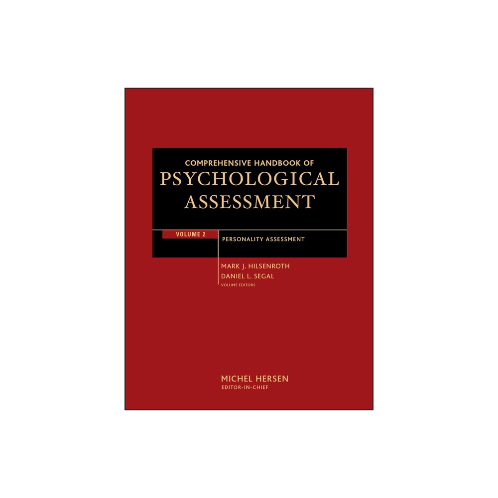 Comprehensive Handbook of Psychological Assessment, Volume 2 - by Mark J Hilsenroth & Daniel L Segal (Hardcover)