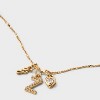 14K Gold Dipped Charm Initial Pendant Necklace - A New Day™ Gold - 4 of 4