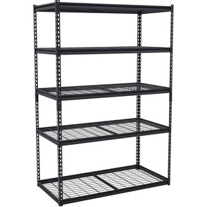 5 Tier Garage Wire Shelving Unit, 2500 LB Capacity,Heavy Duty Adjustable Metal Storage Shelves, Industrial Storage Racks for Warehouse Shop Basement - 1 of 4