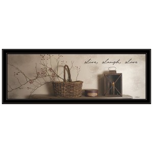 "Live, Laugh and Love" By Billy Jacobs, Ready to Hang Framed Print, Black Frame - 1 of 1