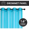 GoodGram Montauk Accents 2 Piece Grommet Top Summery Sheer Voile Window Curtain Panels For Extra Long & Taller Windows - 2 of 3