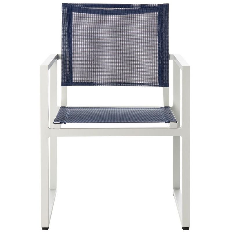 Neval Chair (Set of 2) - Navy/White - Safavieh, 1 of 10