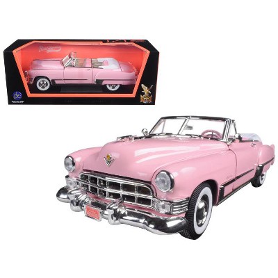 1949 Cadillac Coupe DeVille Convertible Pink 1/18 Diecast Model Car by Road Signature