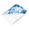 Honest Baby 2pc Hooded Towels - Blue - image 2 of 4