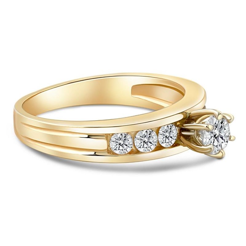 Pompeii3 3/4ct Diamond Engagement Ring 14K Yellow Gold, 2 of 6