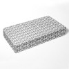 Bacati - Ikat Gray Damask Muslin 100 percent Cotton Universal Baby US Standard Crib or Toddler Bed Fitted Sheet - 2 of 4