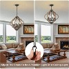 Runesay 6-Light Rustic Dining ,Farmhouse Chandeliers for Dining Room,  Boho Chandelier for Bedrooms Entryway Living Room  Wood Black - 4 of 4
