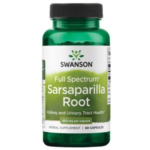 Swanson Herbal Supplements Full Spectrum Sarsaparilla Root 450 mg 60 Caps - 1 of 4