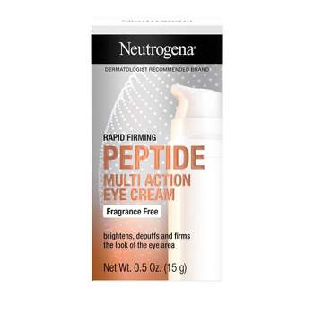 Neutrogena Rapid Firming Peptide Multi Action Depuffing Brightening, and Hydrating Eye Cream - Fragrance Free - 0.5 fl oz