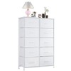 TUYOHW Fabric Dresser with Wooden Top,Chest of Drawers,Closet Organizer for Bedroom,Nursery,Entryway - 2 of 4