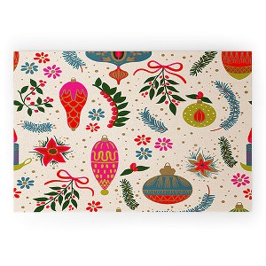 Emanuela Carratoni Christmas Vintage Decorations Welcome Mat -Society6 - 1 of 3